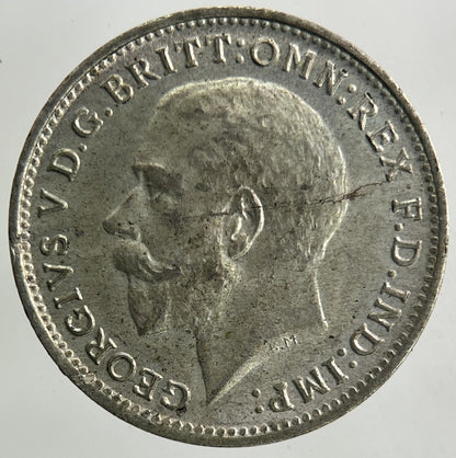 1920 George V Threepence Silver Coin | Very Fine Grade