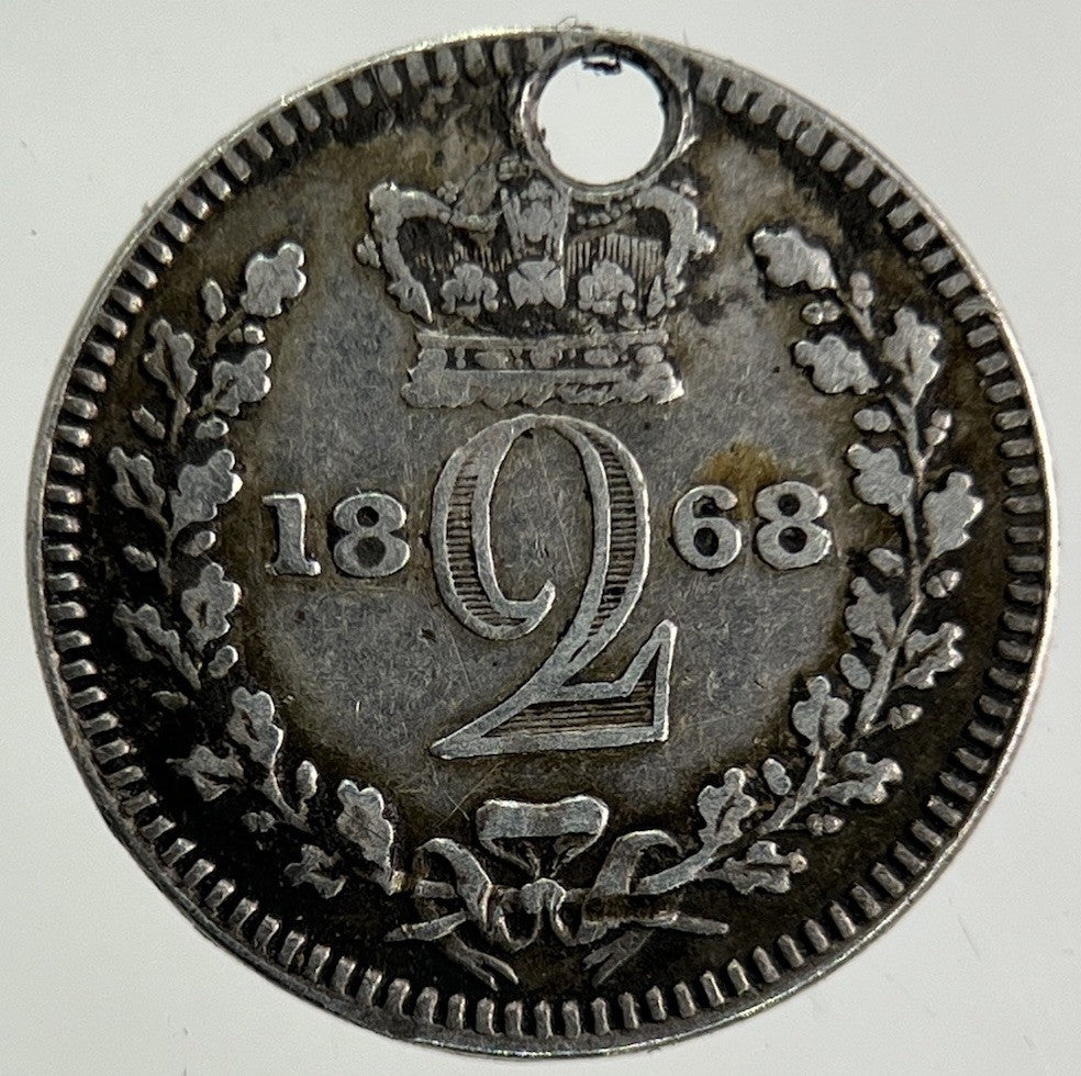 1868 Victoria Maundy Two - Pence Silver Coin | Collectable Grade