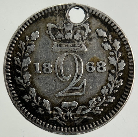 1868 Victoria Maundy Two - Pence Silver Coin | Collectable Grade