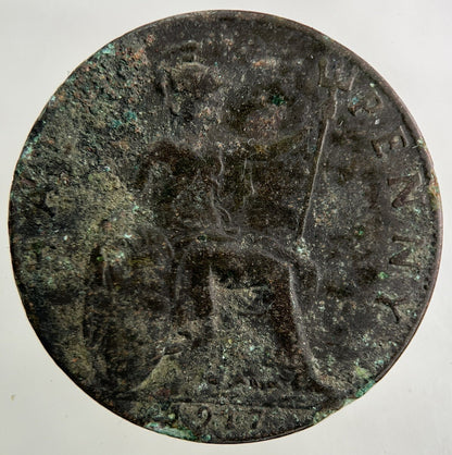 1917 George V Half - Penny Coin | Collectable Grade