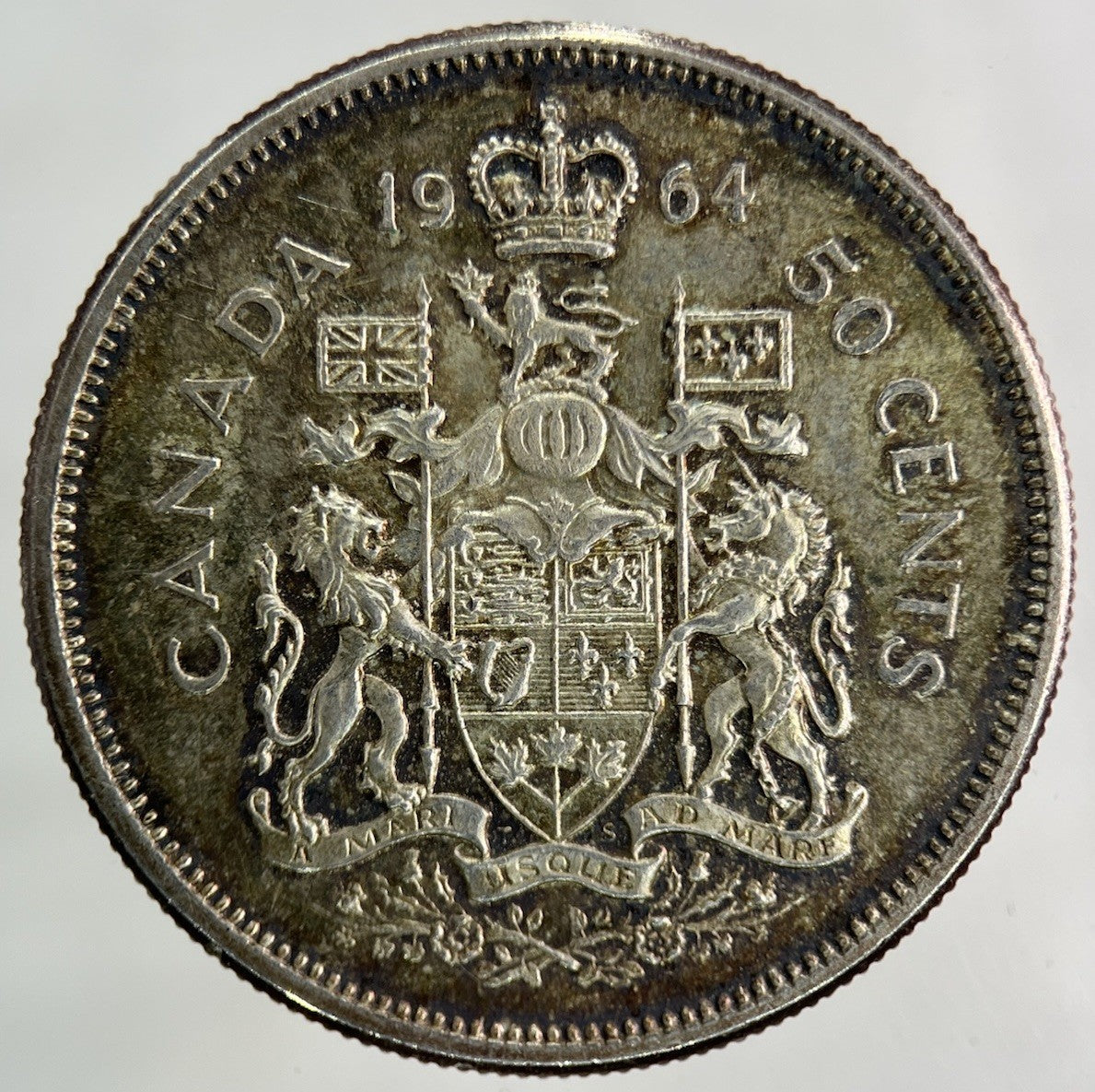 1964 Canada 50 Cents Silver Coin | Very High Grade