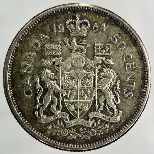 1964 Canada 50 Cents Silver Coin | Very High Grade