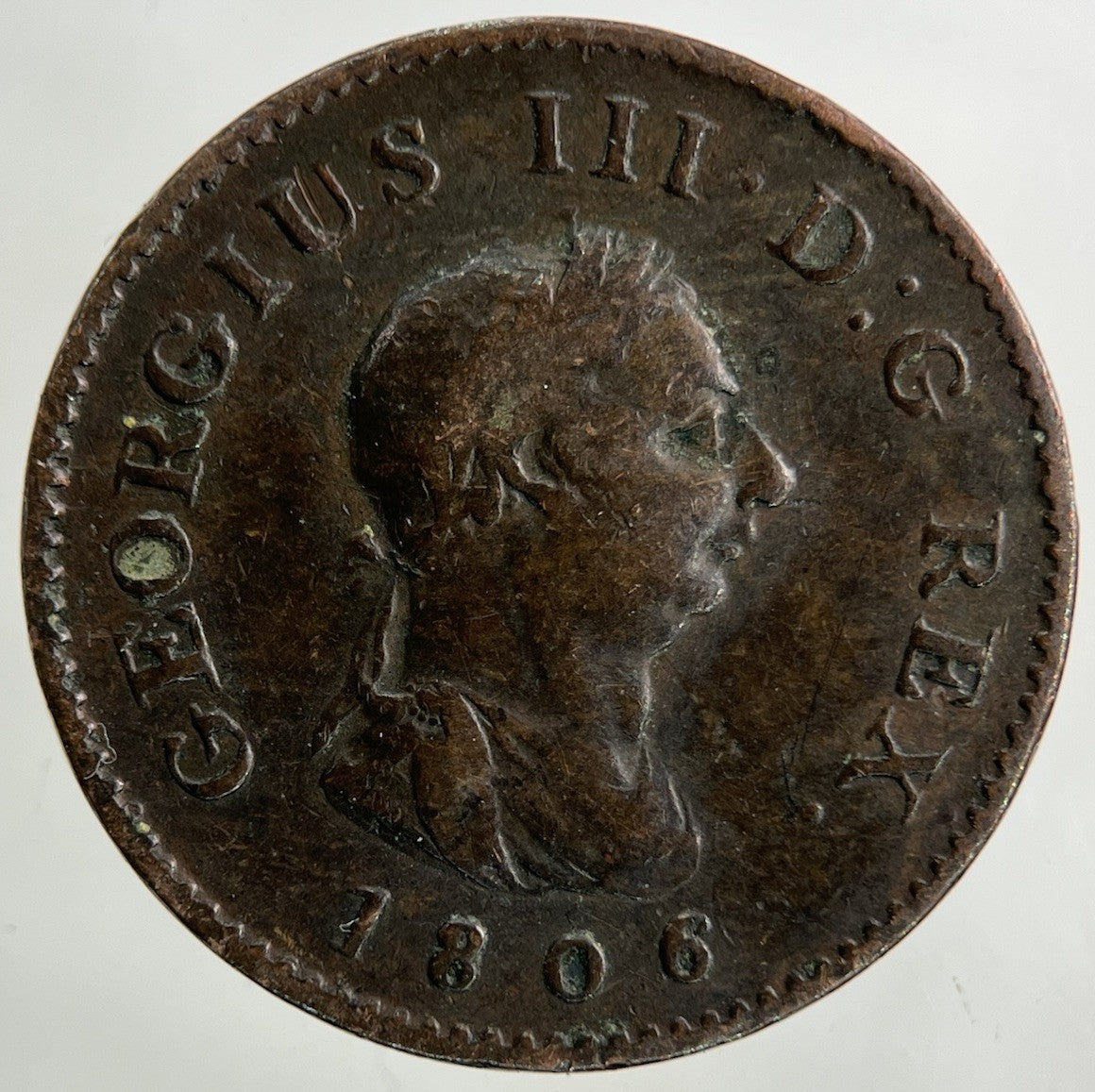 1806 George III 3rd Farthing Coin | Fine Collectable Grade