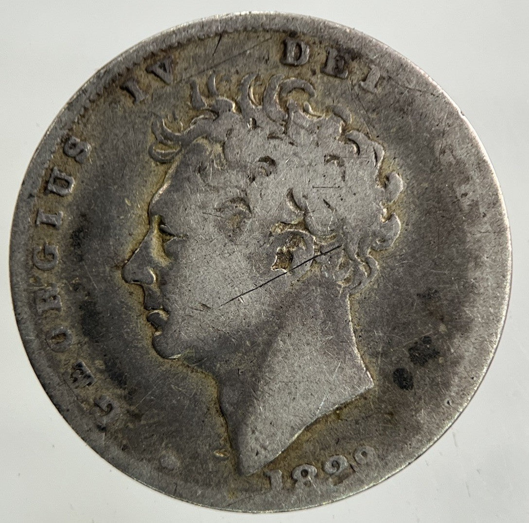 1828 George IV Sixpence Silver Coin | Collectable Grade