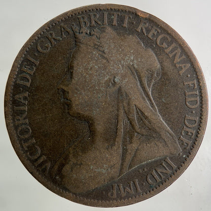 1898 Victoria One Penny Coin | Collectable Grade