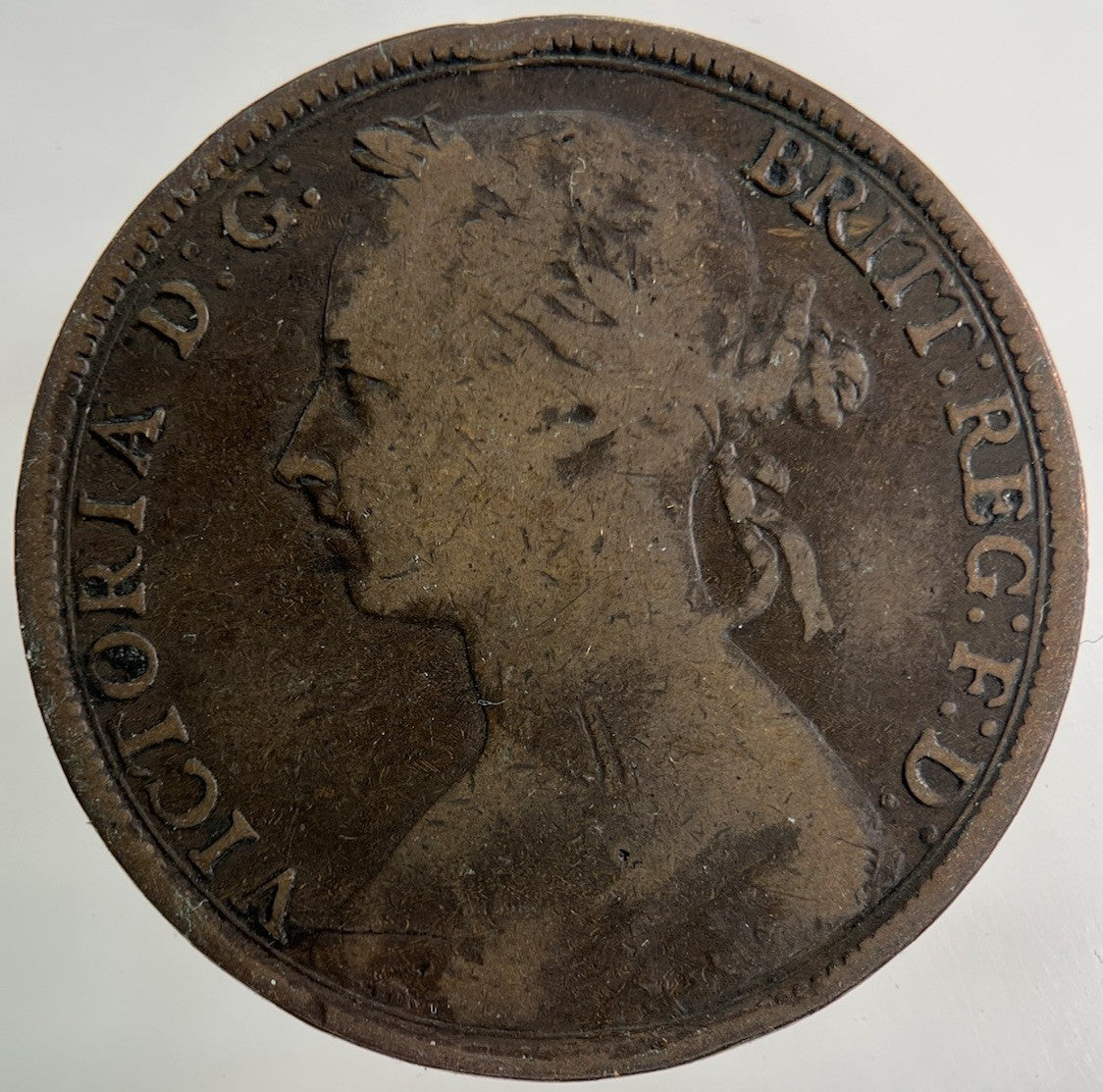 1893 Victoria One Penny Coin | Collectable Grade