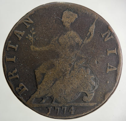 1774 George III 3rd Half - Penny Coin | Collectable Grade