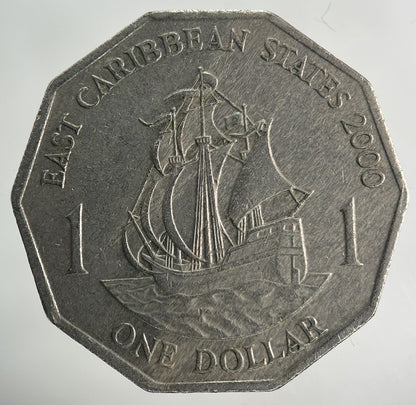 2000 East Caribbean States 1 Dollar Coin | Fine Collectable Grade