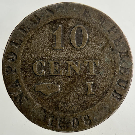 1808 France Napoleon 10 Centimes Coin | Collectable Grade