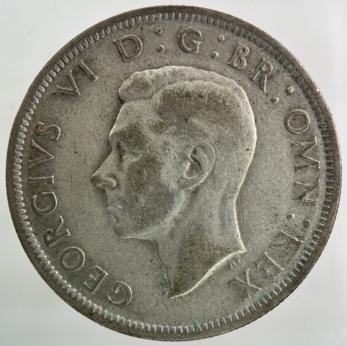 1945 George VI Half - Crown Silver Coin | Fine Collectable Grade