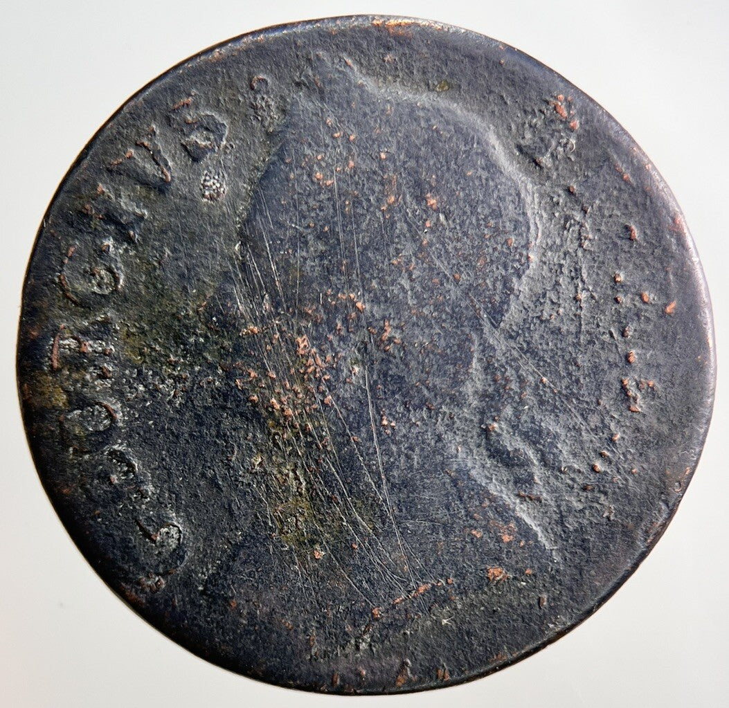 1749 George II 2nd Half - Penny Coin | Fair Grade