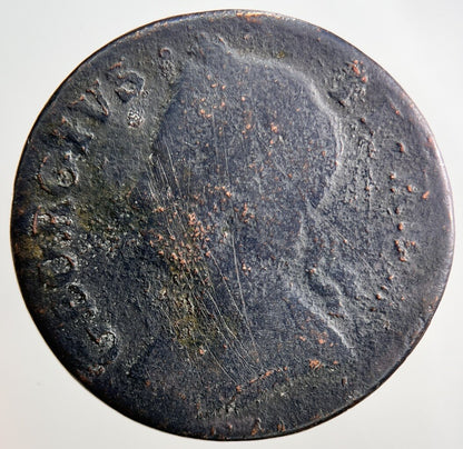 1749 George II 2nd Half - Penny Coin | Fair Grade