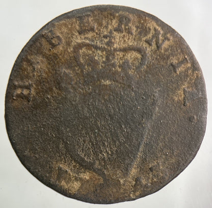 1743 Irish Half - Penny Coin | Collectable Grade