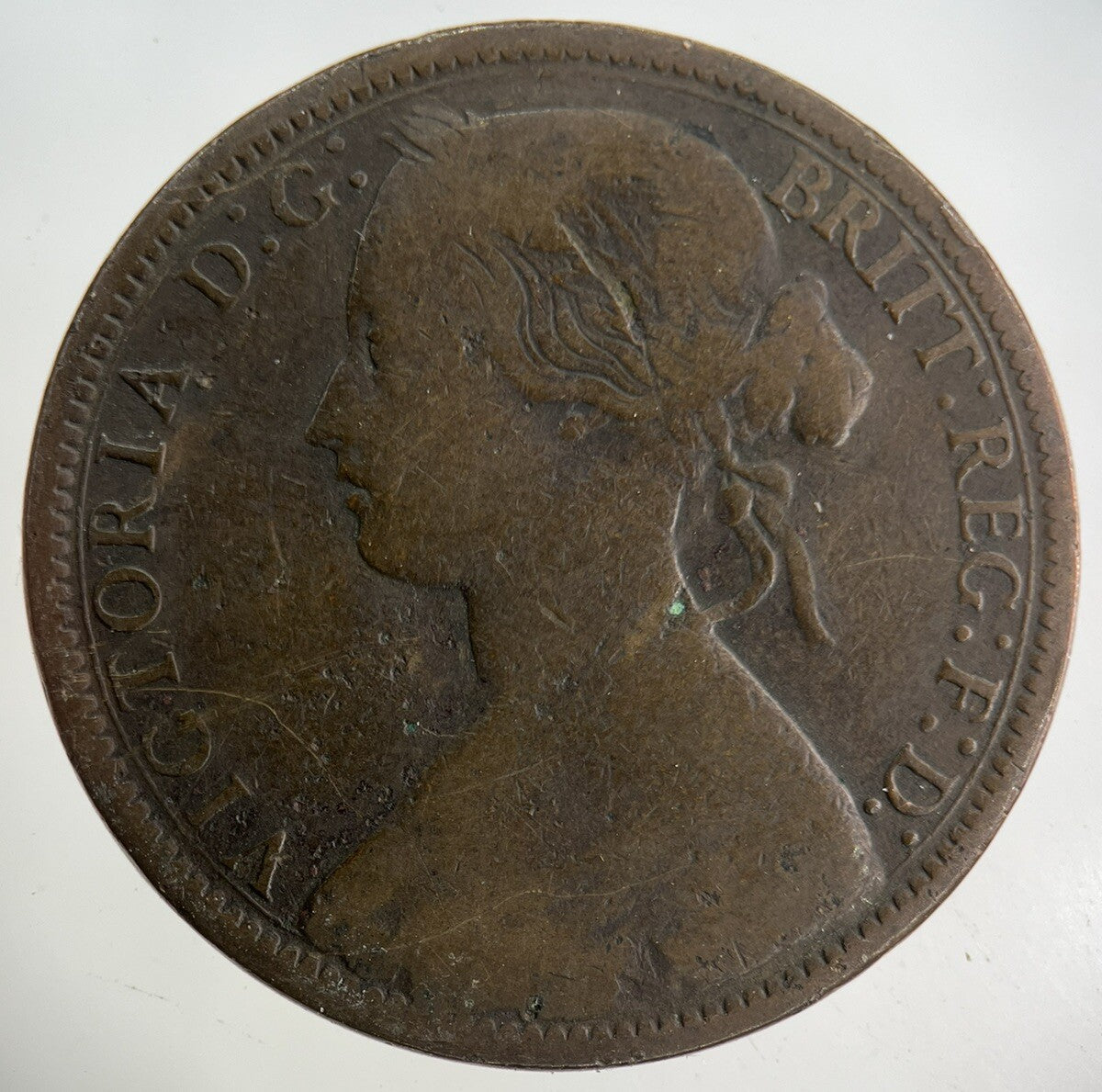 1866 Victoria One Penny Coin | Collectable Grade