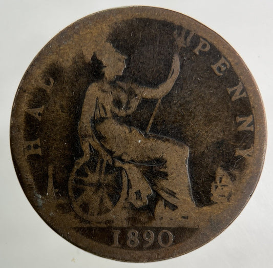 1890 Victoria Half - Penny Coin | Collectable Grade
