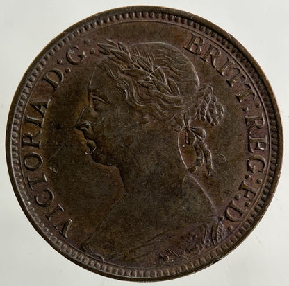 1887 Victoria Farthing Coin | Very High Grade