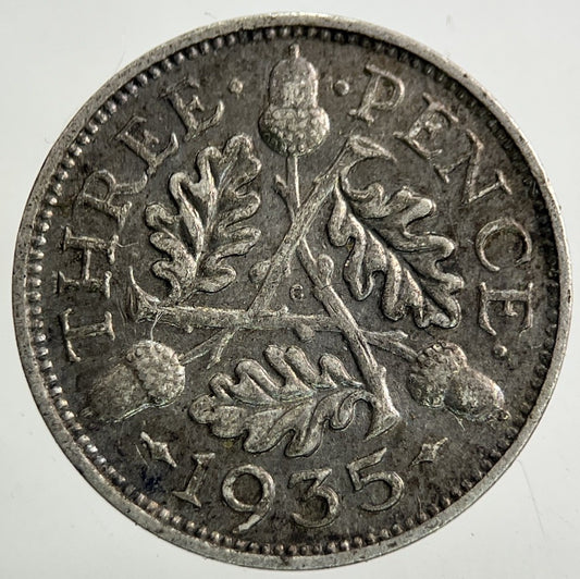 1935 George V Threepence Silver Coin | Fine Collectable Grade