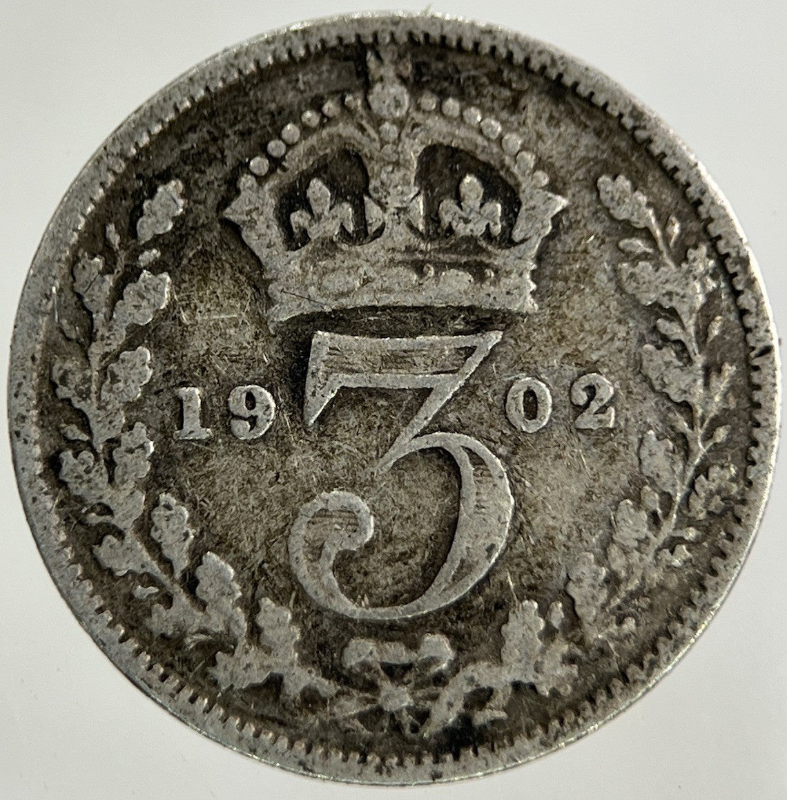 1902 Edward VII Threepence Silver Coin | Collectable Grade