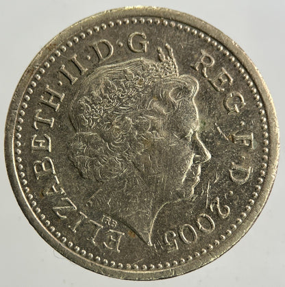 2005 Elizabeth II 2nd £1 One Pound Coin | Fine Collectable Grade