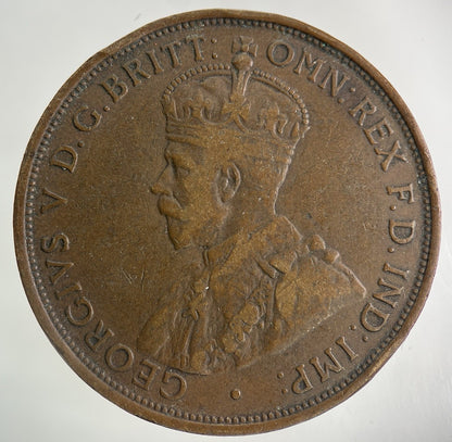 1915 Australia One Penny Coin | Fine Collectable Grade