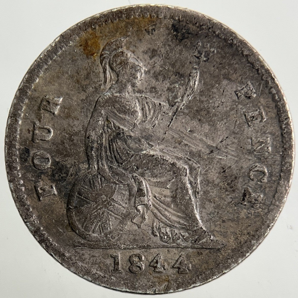 1844 Victoria Groat Four - Pence Silver Coin | Fine Collectable Grade