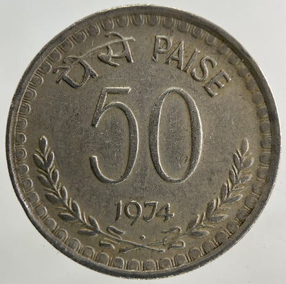 1974 India 50 Paise Coin | Fine Collectable Grade