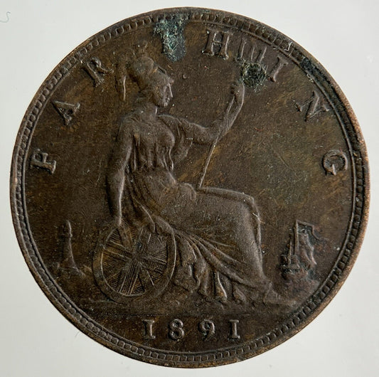 1891 Victoria Farthing Coin | Fine Collectable Grade
