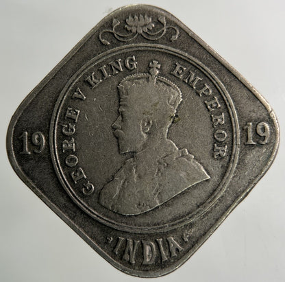 1919 India Two Annas Coin | Collectable Grade