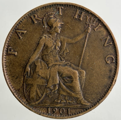 1901 Victoria Farthing Coin | Very High Grade