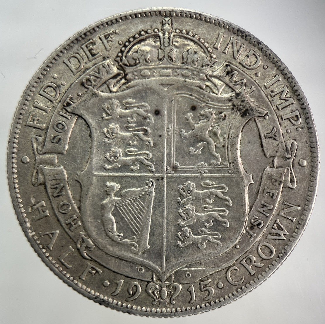 1915 George V Half - Crown Silver Coin | Very High Grade