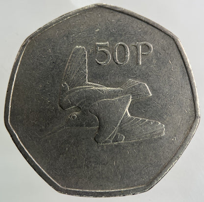 1983 Irish Ireland 50p Fifty Pence Coin | Fine Collectable Grade