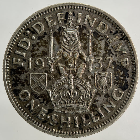 1937 George VI Shilling Silver Coin | Very High Grade