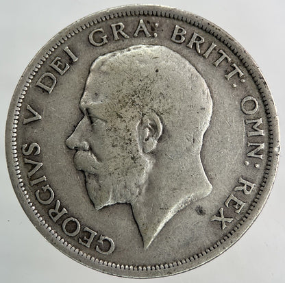 1916 George V Half - Crown Silver Coin | Fine Collectable Grade