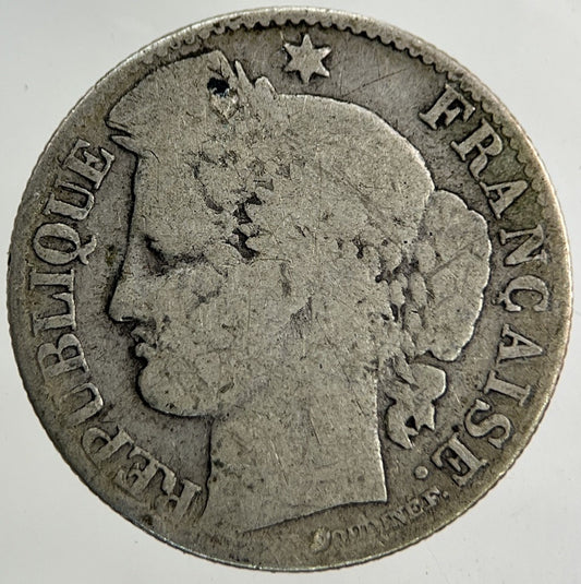 France 50 Centimes Silver Coin | Collectable Grade
