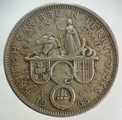 1965 British Caribbean Territories 50 Cents Coin | Very High Grade