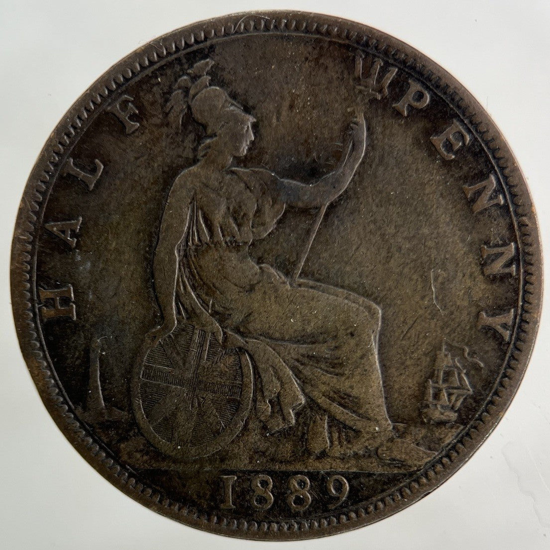 1889 Victoria Half - Penny Coin | Fine Collectable Grade