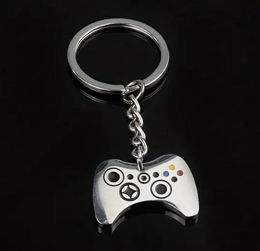 Metal Video Game Controller Gaming Shaped Keyring Premium Keychain Gift UK