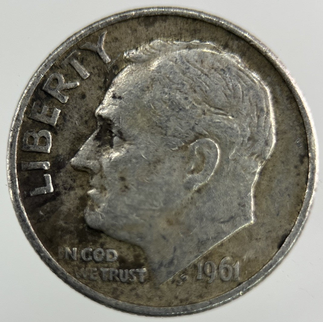 1961 US USA Roosevelt Dime Silver Coin | Collectable Grade