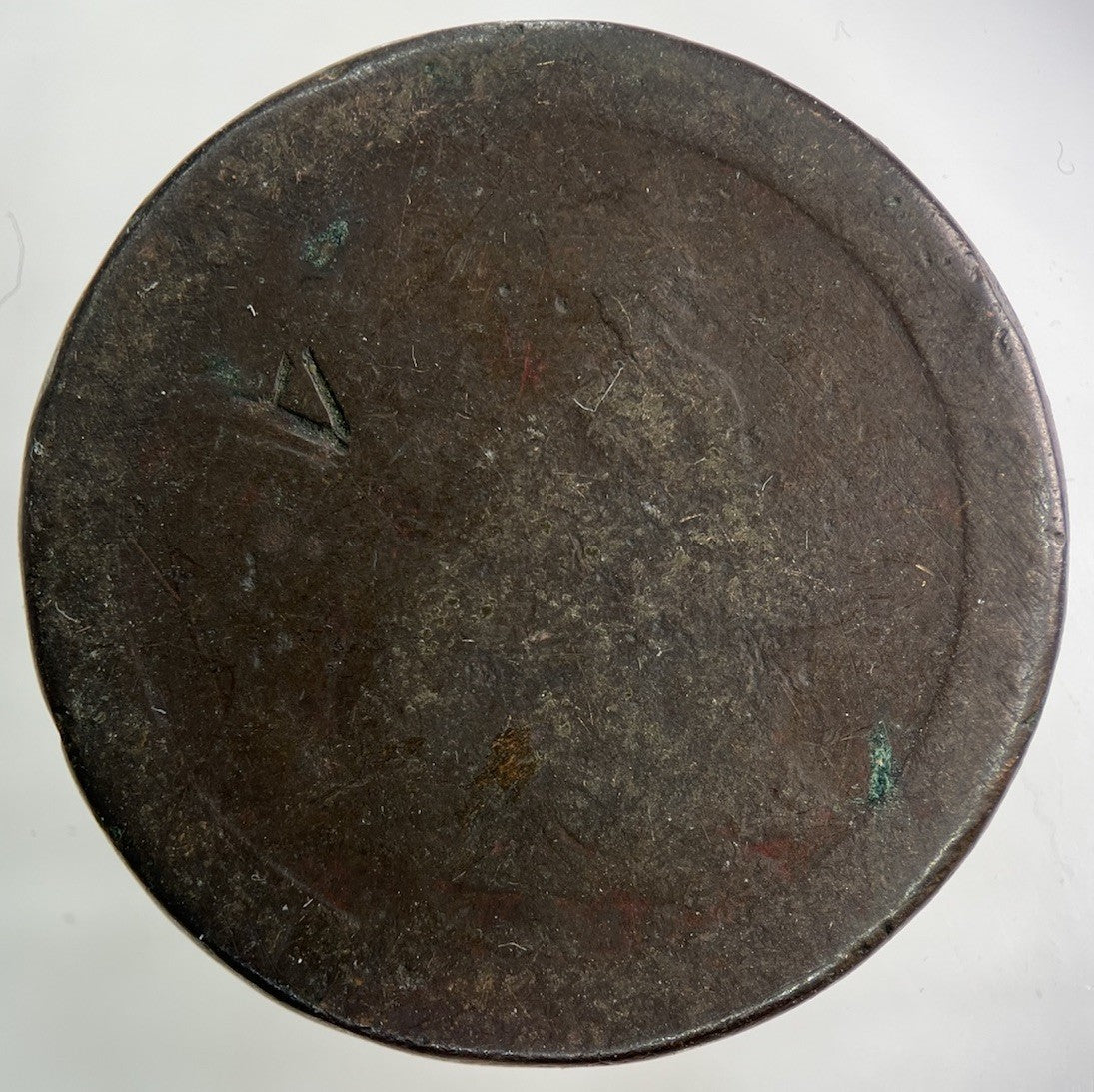 1797 Stamped George III 3rd Cartwheel One Penny Coin | Worn Grade