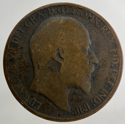1902 Edward VII Half - Penny Coin | Fair Grade