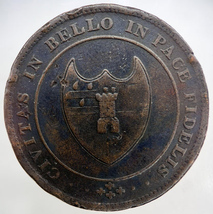 1811 Worcester One Penny Token | Very High Grade | a1252