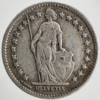 1920 Switzerland 1 One Franc Silver Coin | Fine Collectable Grade | a9806