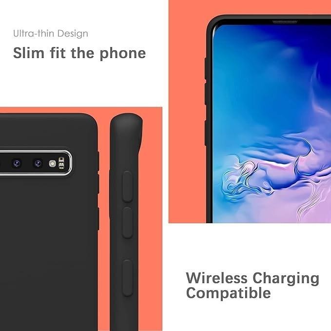 Samsung S10 Black Bumper Silicone Shockproof Protective Case