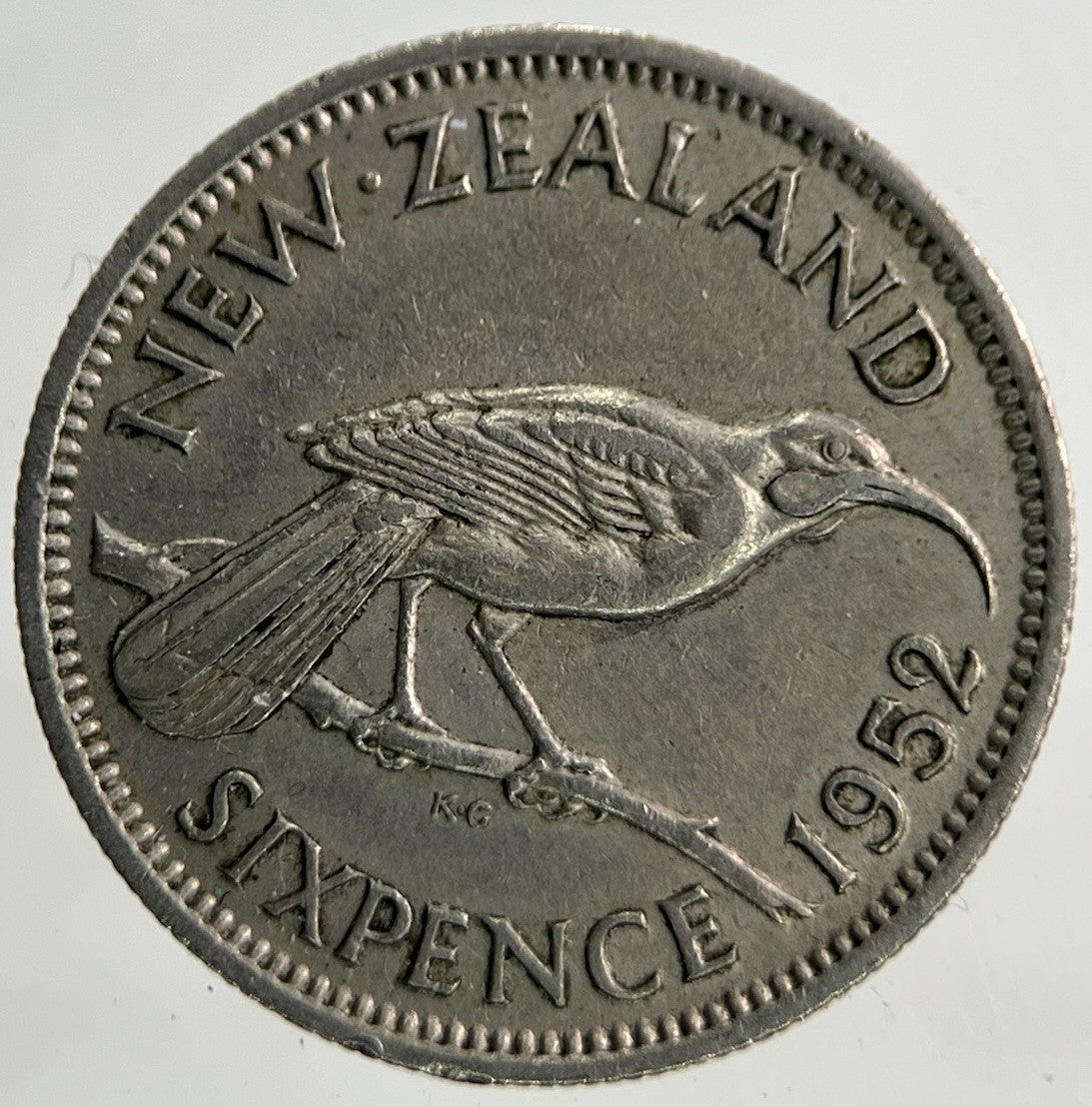 1952 New Zealand Sixpence Coin | Fine Collectable Grade