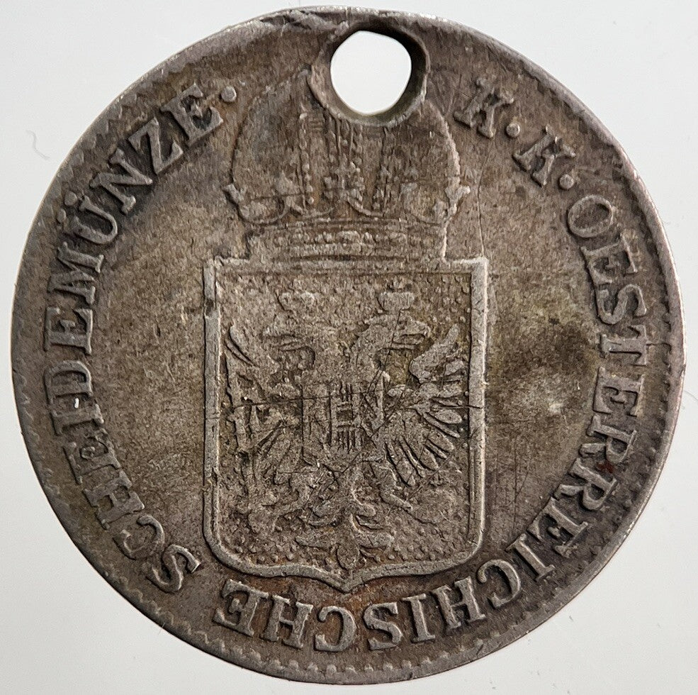 1849 Austria 6 Kreuzer Silver Coin | Collectable Grade | a5373