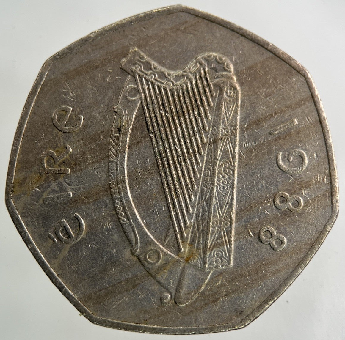 1988 Irish Ireland 50p Fifty Pence Coin | Fine Collectable Grade