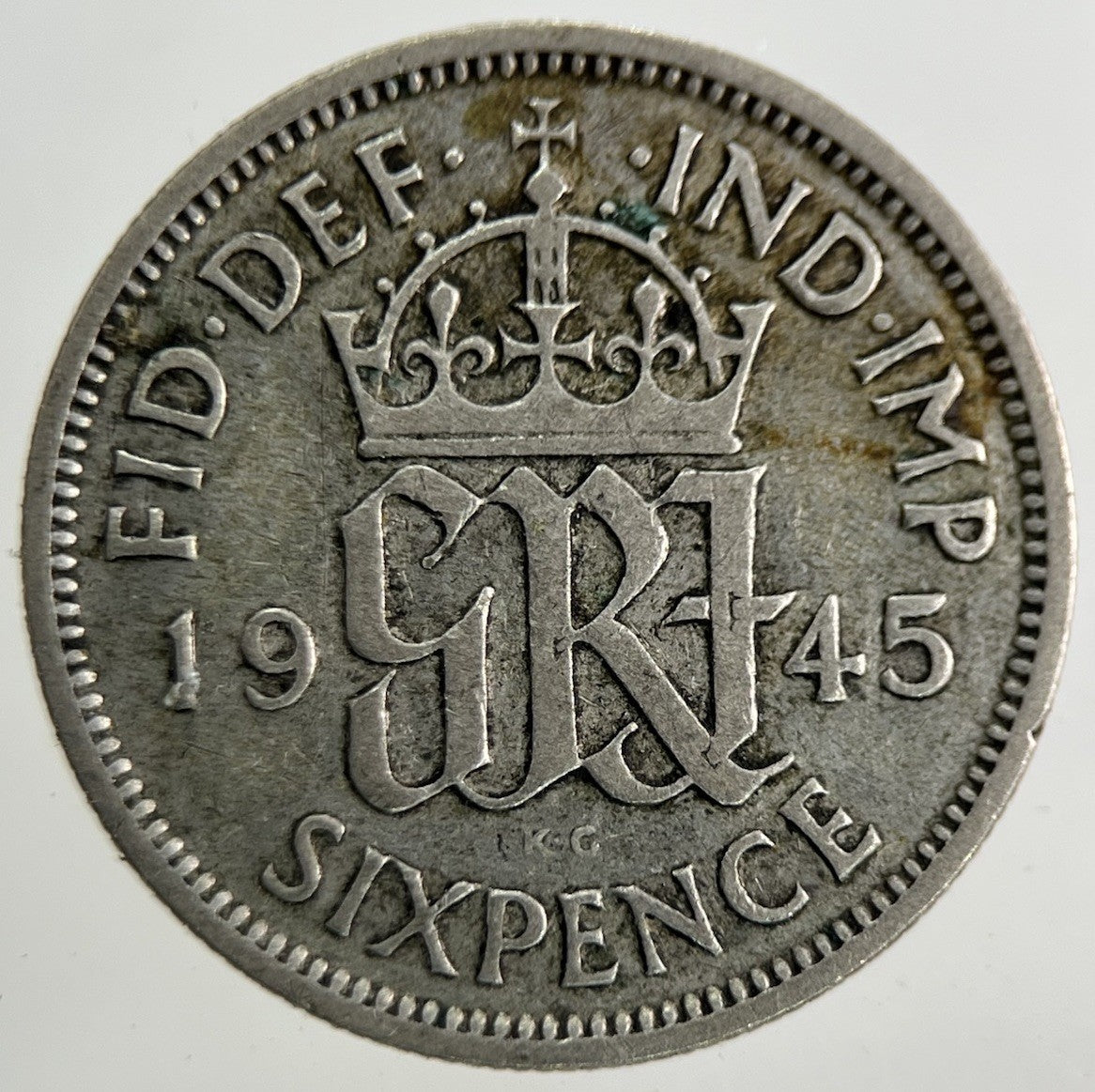 1945 George VI Silver Sixpence Coin | Fine Collectable Grade