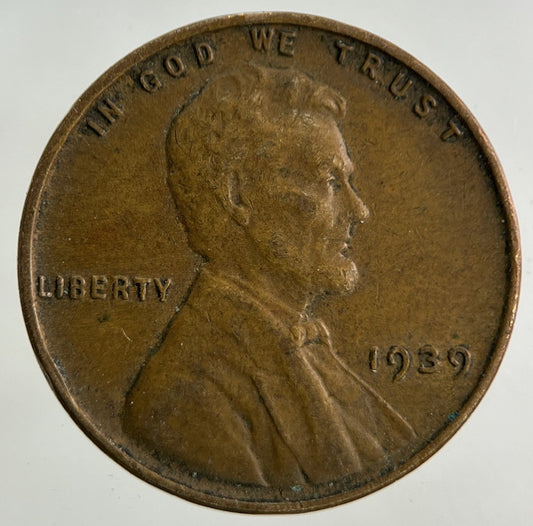 1939 US USA Wheat One Cent Coin | Fine Collectable Grade
