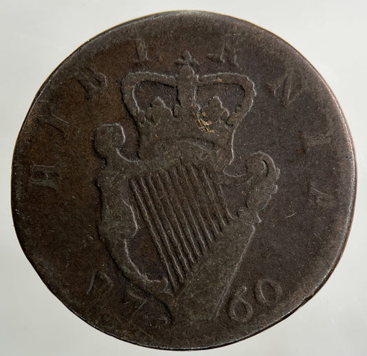 1760 Irish Farthing Coin | Collectable Grade