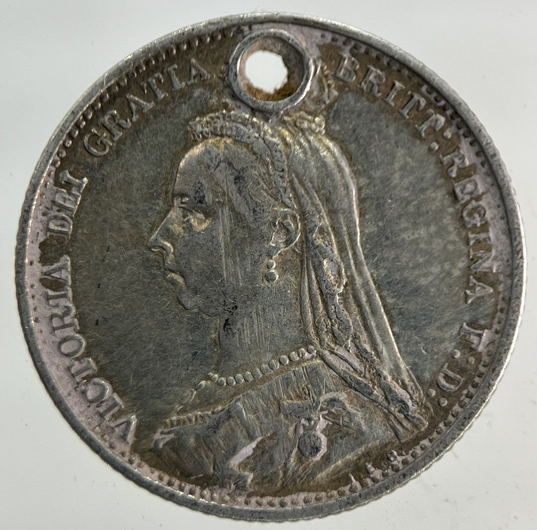 1887 Victoria Sixpence Silver Coin | Fine Collectable Grade